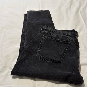 Old Navy vintage wash black jeans size 14 petite never worn midrise boyfriend